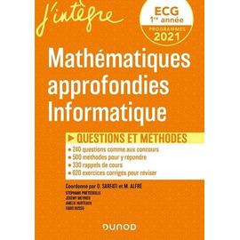 Ecg 1 Mathématiques Approfondies Informatique - Questions Et Méthodes