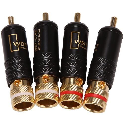 4Pcs Rca Bouchons de verrouillage Audio Vidéo