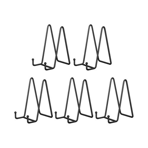 6 Pouces 5 Pack Plaque En Métal Noir Support De Plaque Pour Photo, Plaque Décorative, Livre