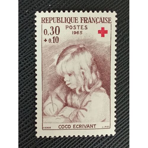 Timbre France (Yt1467) 1965 Auguste Renoir (1841-1919). "Coco Écrit