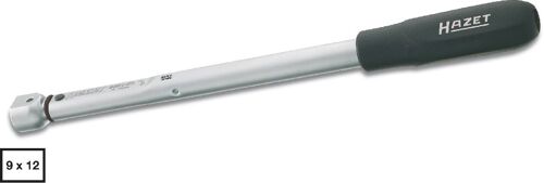 Hazet Clé dynamométrique - Tolérance: 2% - Carré femelle 9 x 12 mm - Longueur totale: 240 mm - Nm min.-max.: 5 - 50 - 6391-50