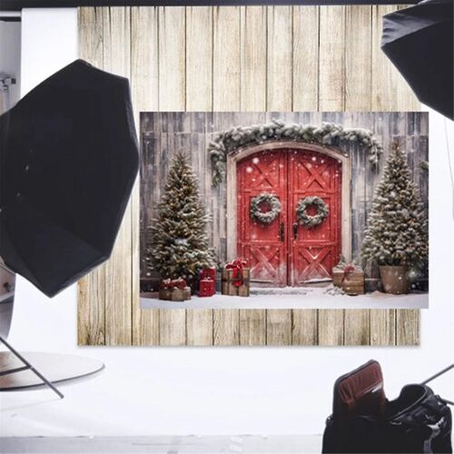 210cmx150cm Noël Fond Tissu Noël Porte Fête Décoration Photo Studio Enfants Photog