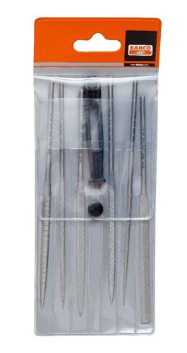 Bahco JEU DE LIMES AIGUILLE 6 PCS 140MM DANS UN ÉTUI PLASTIQUE - 2-470-14-4-0