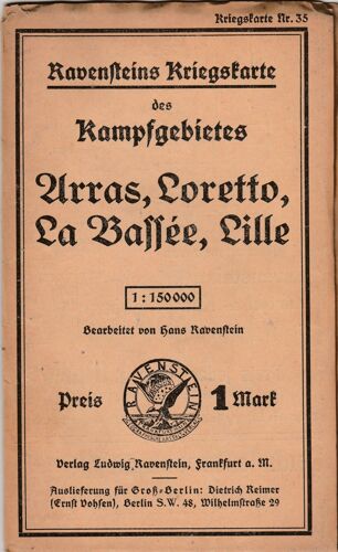 Ravenssteins Kriegskarte Arras