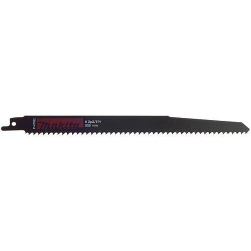 Lames à coupe rapide pour tout type de bois, PVC, plastiques type C/Qté:5 / Epais. mela:3 à 175 mm / Epais.plas:3 à 175 mm / Long. utile:205 mm / Long. totale:225 mm / Epais. Lame:1,27 mm / Type:Chrome Vanadium / Dent/pouce:6 Makita P-47092