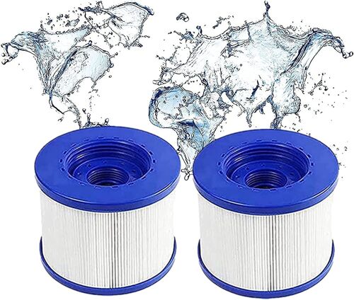 Swimming Pool Filter 2 Pack Replacement¿Cartouche Filtre à Vis Gonflabl De Vis 104mm,pour Clever Spa + Aquaparx + Aqua Spa + Costway etc