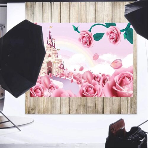 210X150Cm Saint Valentin Fond Tissu Amour Fleur Photo Matériel Photographie Fond Tissu