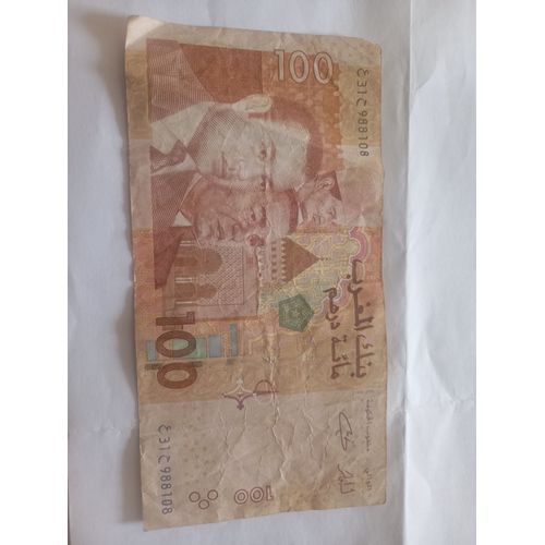 Billet Collection 100 Dirhams Les 3 Rois Du Maroc 2002