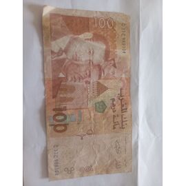 Billet Collection 100 Dirhams Les 3 Rois Du Maroc 2002