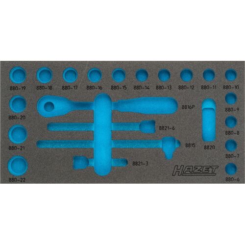 Hazet Garniture en mousse souple bimatière - 163-353L