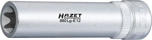 Hazet Douille TORX - Carré creux 10 mm (3/8 pouce) - Profil TORX extérieur - Taille: E 14 - Longueur totale: 65 mm - 880LG-E14