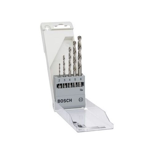 Bosch Forets à métaux HSS-G, DIN 338, jeu de 5 pièces 2; 3; 4; 5; 6 mm