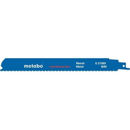 Metabo 5 lames de scies sabres, métal, profes., 225 x 1,1 mm