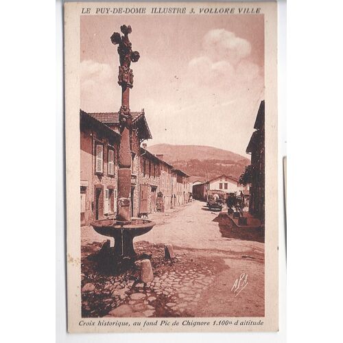 Carte Postale " Auvergne " Rare Vers 1930 Noir & Blanc - 3. Vollore Ville