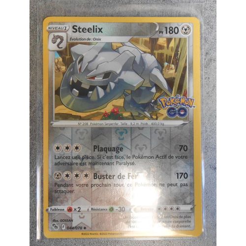 Carte Pokemon Steelix Reverse 044/078 - Eb10.5 - Pokemon Go - Vf