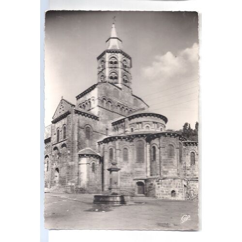 Carte Postale " Auvergne " Rare Vers 1960 Noir & Blanc - 24. Orcival Eglise