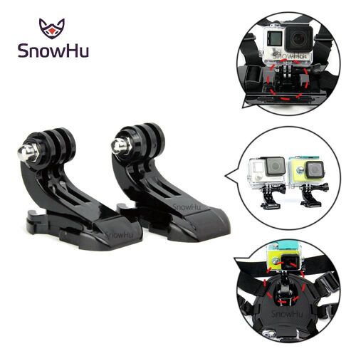 CNYO® SnowHu 2 pcs Pour GoPro Accessoires 3-Way Pivot Arm Mount Assemblée Extension Droite pour Xiaomi yi Pour Go pro Hero 5 4 3 3 + GP20