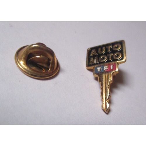 Pin's Média Télévision / Tf1 - Auto Moto (Clef) Petite Version - Hauteur: 2,2 Cm