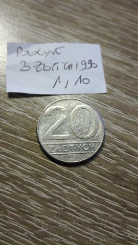 Pologne 20 Zlotych 1990 En L État Sur Les Photos
