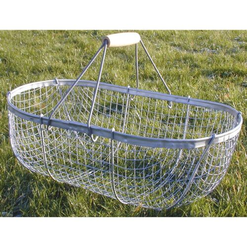 PANIER GALVA RAMASSAG 30L GRIS