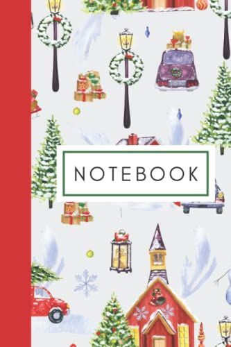 Christmas Notebook: 200 Pages, 6x9 Simple Plain Ruled Diary/Journal/Planner