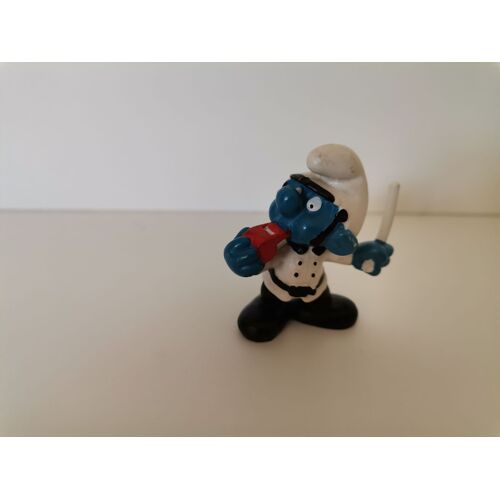 Figurine Schtroumpf Policier Peyo Par Schleich 1981