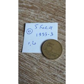 Hongrie 5 Forint 1993.3en L État Sur Les Photos