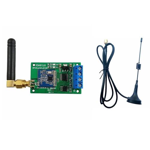 433M Multifonctionnel Sans Fil RS485 Bus Port Série UART Émetteur-Récepteur Module avec Antenne pour Caméra PTZ PLC Modbus RTU