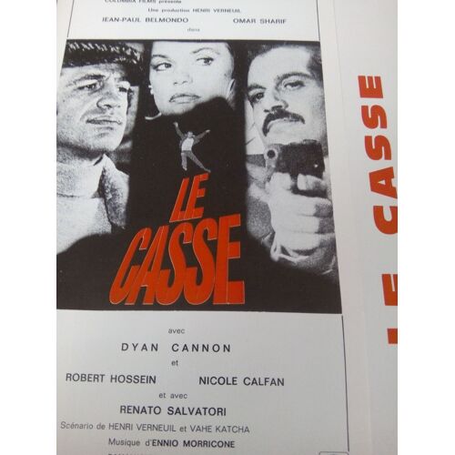 Le Casse - Henri Verneuil - Jean Paul Belmondo - Omar Sharif - Synopsis Photos Noir Et Blanc Du Film 1971