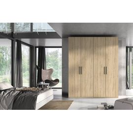 Armoire 4 Portes Lisses Standard 179,2x240 Cm Caisse Façade Arios Poignée Barra Pizzara