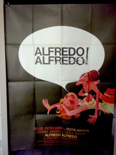 Alfredo Alfredo! - 1972 - Affiche Originale Pliée 120 X 160 - Pietro Germi - Dustin Hofman - Stefania Sandrelli