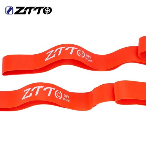 26 27.5 29 Pouces Vtt Vélo De Montagne Bandes De Jante En Nylon Chambre À Air Pour 700c Roue De Vélo De Route Bande Rouge Bandes De Jante--12x18