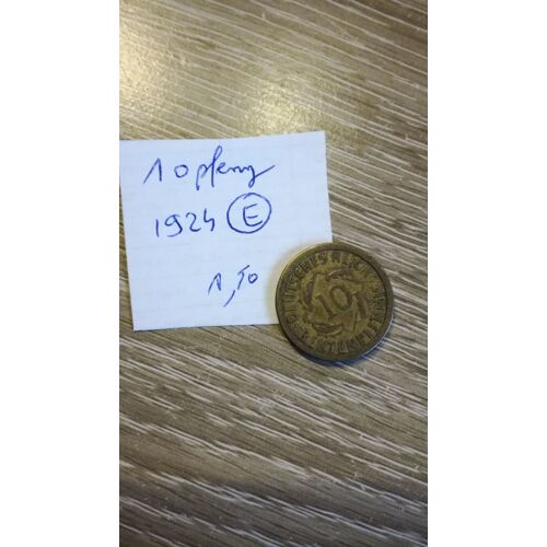 10 Pfennig Allemagne 1924 E En L'état Sur Les Photos