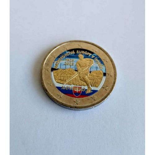 Slovaquie 2025 ¿ Hockey Sur Glace - 2 Euros Couleur Colored Color