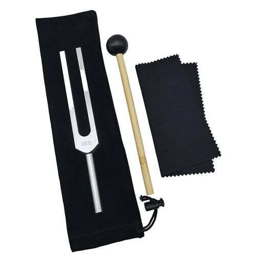 Diapason En Alliage D'aluminium 440 Hz, Diapason Avec Marteau Pour La Guérison Sonore Des Tests Du Système Nerveux 