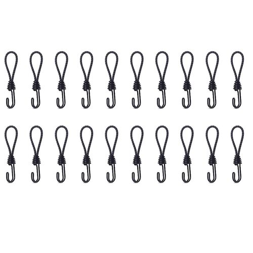 Tente Crochet De Corde Élastique Multifonctionnel Camping En Plein Air Tente Imperméable Fixation Corde Tente Corde Attache Crochet À Boucle Rapide, Noir