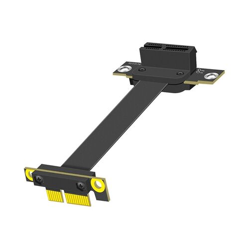 Câble d'extension PCIE 1X, PCI-3.0 1X Câble de montage mâle vers femelle Adaptateur d'extension PCI-E 1X 10cm