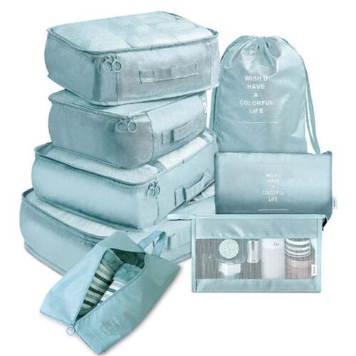 8PCS Voyage Assortiment Sacs De Rangement Capacité Bagages Sacs De Stockage Pour Emballage Carré Vêtements Sous-Dessous