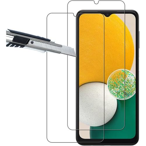 Lot De 2 Verre Trempé Samsung Galaxy A13 5g, Protection D'écran Verre Trempé, Résistant Aux Rayures, Ultra Claire, Dureté 9h