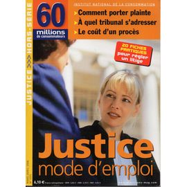 60 Millions De Consommateurs 102  Justice Mode D'emploi