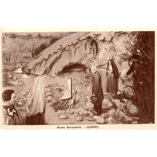 Carte Postale De Lourdes (Hautes Pyrénées) Musée Bernadette : Le Miracle Du Cierge (Réf.6)