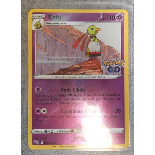 Carte Pokemon Xatu Reverse 033/078 - Eb10.5 - Pokemon Go - Vf