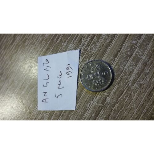5 New Pence 1991 Angleterre En L Etat Sur Les Photos