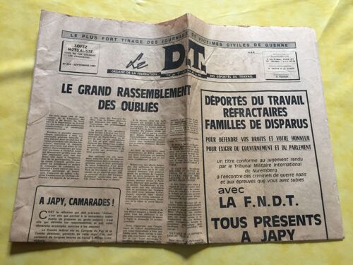 Le D.T. Journal Des Déportés Du Travail N°234