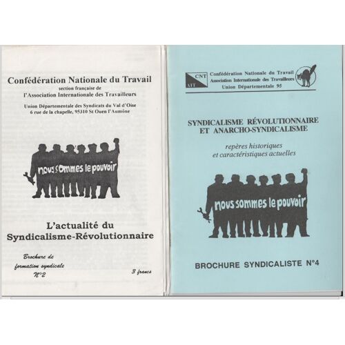 Lot De 4 Fascicules De La Confédération Nationale Du Travail (Cnt)