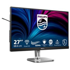 Philips 27B2N4500 - 4000 Series - écran LED - 27" - 2560 x 1440 QHD @ 120 Hz - IPS - 350 cd/m² - 1500:1 - 4 ms - 2xHDMI, DisplayPort - haut-parleurs - argent, Charbon