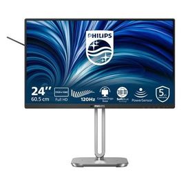 Philips 24B2N4200 - 4000 Series - écran LED - 24" (23.8" visualisable) - 1920 x 1080 Full HD (1080p) @ 120 Hz - IPS - 300 cd/m² - 1500:1 - 4 ms - HDMI, VGA, DisplayPort - haut-parleurs - argent...