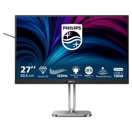 Philips 27B2U4601 - 4000 Series - écran LED - 27" - 2560 x 1440 QHD @ 120 Hz - IPS - 1500:1 - HDMI, 2xDisplayPort, USB-C - haut-parleurs - Charbon