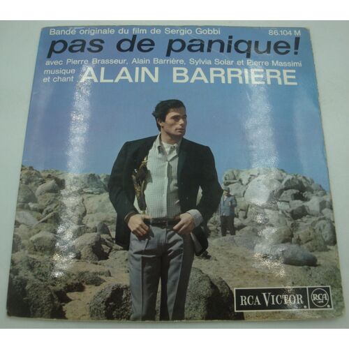 Alain Barriere Pas De Panique - Chanson De Pia Sergio Gobbi Bo Ep 7" 1965 Rca