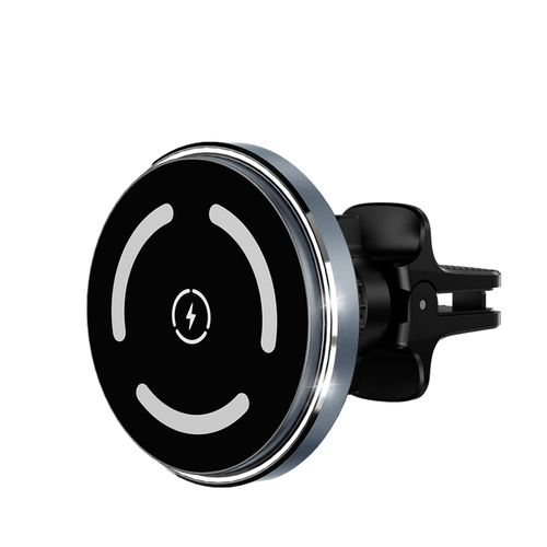 Chargeur Voiture Magsafe Induction, Charge Rapide Chargeurs De Magsafe Voiture Compatible Avec Ventilation Tableau De Bord, Magnétique Sans-Fil De Voiture Pour Iphone 14/13/12 Série Magsafe Cas